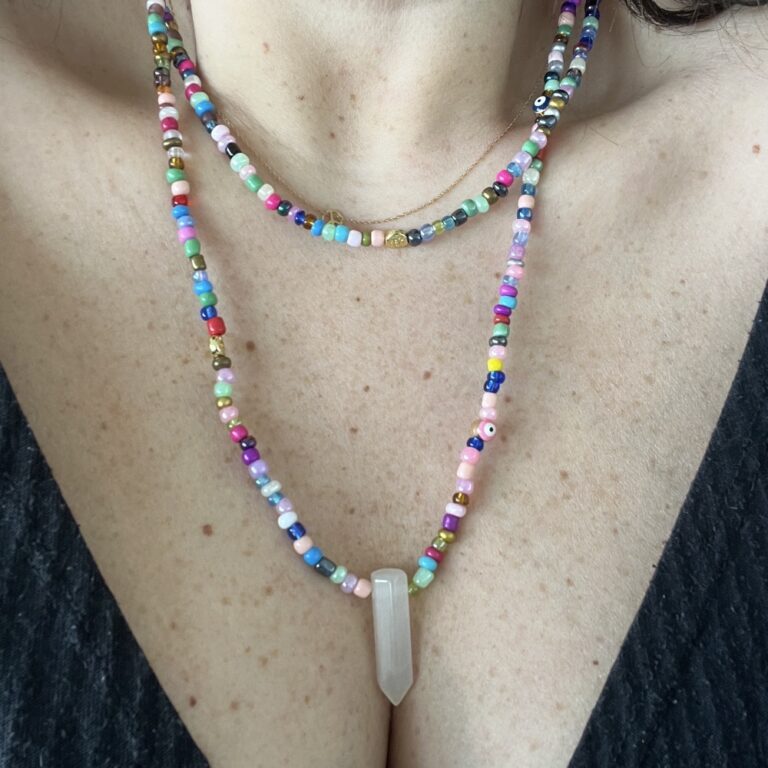 Collier pierre Cristal de Roche