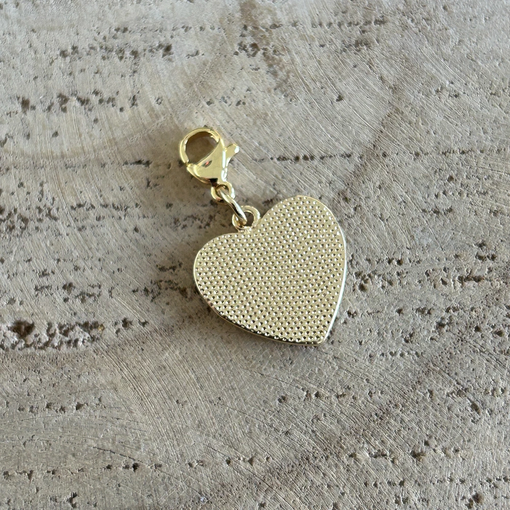 Grigri charm coeur oeil blanc & rouge – Image 2