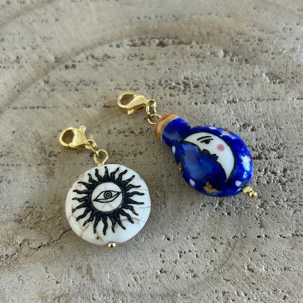 Grigri charm pendentif oeil soleil mystique – Image 4