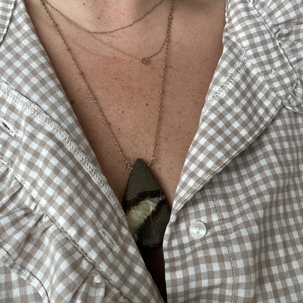 Collier pierre naturelle Septaria – Image 3